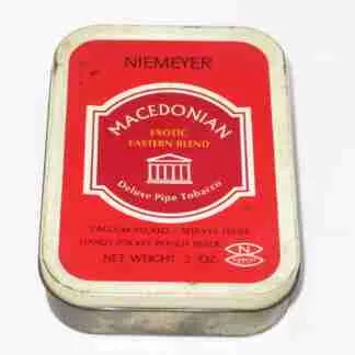 Niemeyer's Macedonian Exotic Eastern Blend 2oz tin - 1970's era