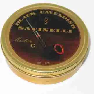 Savinelli Mr. G Black Cavendish 50g tins - 1980's era and Made by Mac Baren