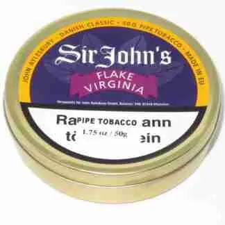 John Aylesbury Sir John's Flake Virginia 50g tin - Year 2013 & Made by Planta
