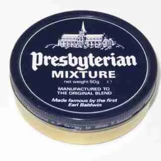 Presbyterian Mixture Early Production Painted Label 50g tin - Year 2006