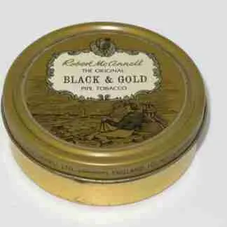 Robert McConnell's Black & Gold 50g tins - 1980's era