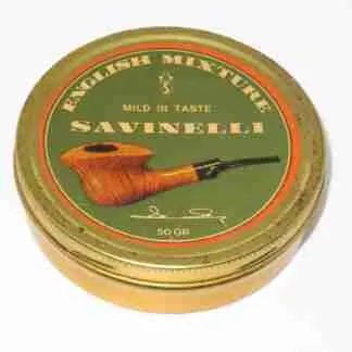 Savinelli English Mixture 50g tin - 1990's era
